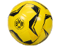 Žuta nogometna lopta s crnim detaljima i logotipom BVB 09.