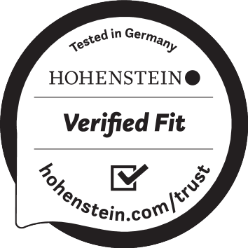 Certifikacijski pečat: Testirano u Njemačkoj, Verified Fit, hohenstein.com/trust