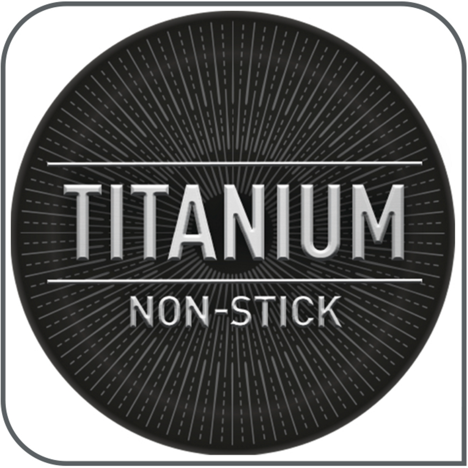 Oznaka s natpisom „TITANIUM NON-STICK“.