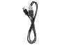 Crni USB kabel za punjenje s USB-A i USB-C priključcima.