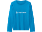Plava majica dugih rukava s logotipom PlayStation na prednjoj strani.