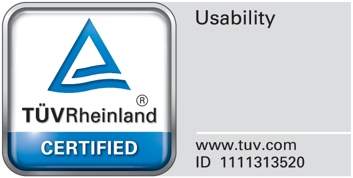 Certificirana oznaka upotrebljivosti, ID 1111313520, www.tuv.com
