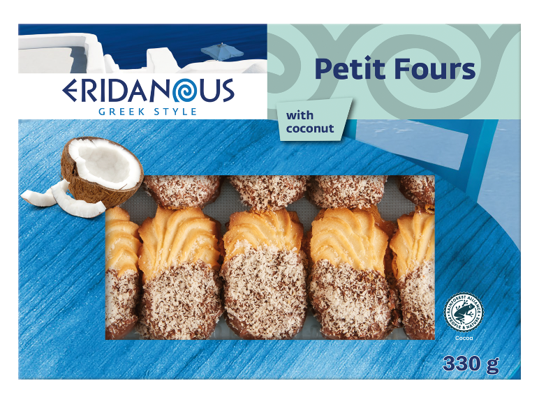 Grčki Petit Fours s kokosom, 330 g