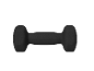 Crni uteg za vježbanje snage i fitness.