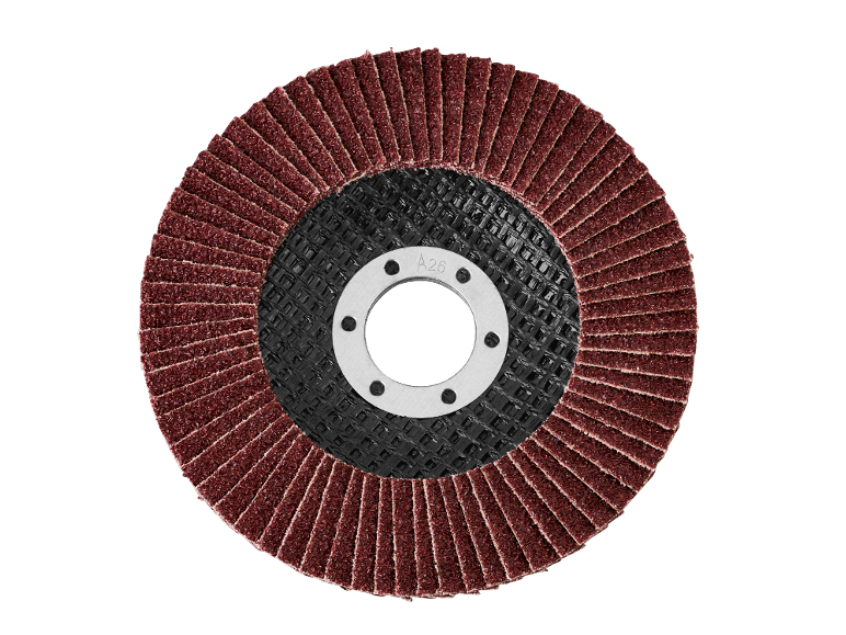 Lamelni brusni disk, s oznakom A26, na crnoj pozadini.