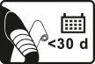 Zavoj za upotrebu manje od 30 dana.