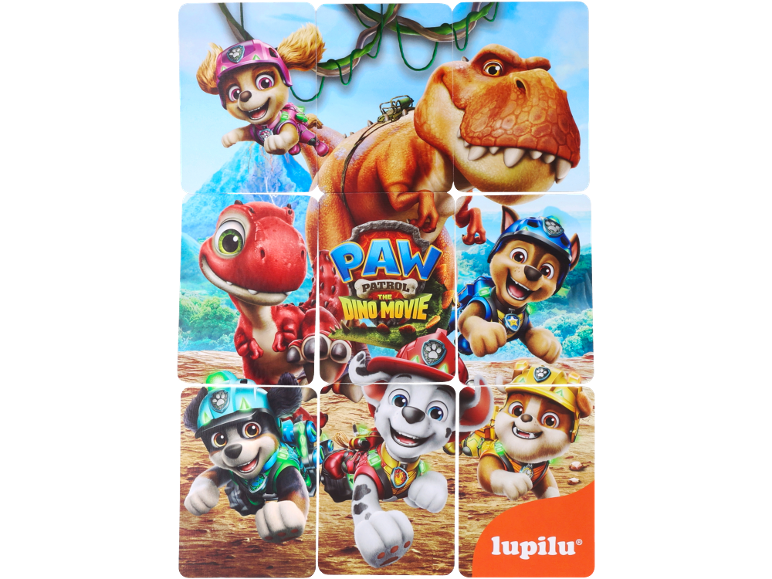Slagalica Paw Patrol: Dino film sa štencima i dinosaurima.
