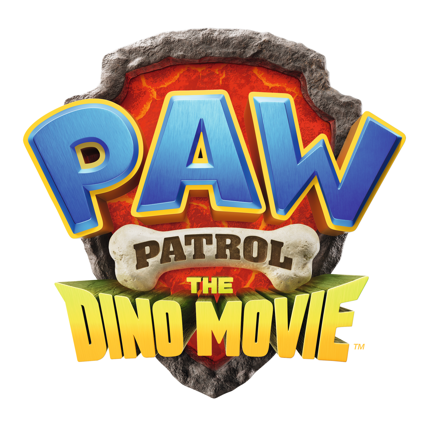 Logotip PAW PATROL THE DINO MOVIE