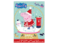 Božićni adventski kalendar s likom svinje koja kliže, snjegovićem i blagdanskim čestitkama.