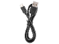 Crni USB kabel za punjenje s USB-A i USB-C priključcima.