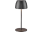 Stolna lampa s mat crnim sjenilom i bazom.