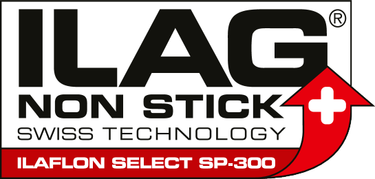 ILAG NON STICK SWISS TECHNOLOGY ILAFLON SELECT SP-300 s crvenom strelicom i švicarskim križem.