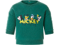 Zelena dječja majica s Mickeyjem, Plutonom, Donaldom i Goofyjem te natpisom 'Mickey and Friends'.