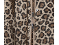 Jakna s leopard uzorkom, patentnim zatvaračem i drukerima.