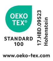 OEKO-TEX STANDARD 100 pečat, broj 17.HBD.09523 Hohenstein.