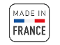 Oznaka „Made in France” s francuskom zastavom, koja označava podrijetlo proizvoda.