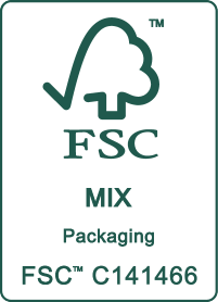 FSC MIX Packaging certifikacijski logotip s brojem C141466.