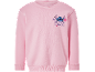 Svijetloružičasta majica s dizajnom Stitch & Angel i cvijećem.