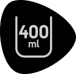 Pečat s mjernom čašom koja označava 400 ml.