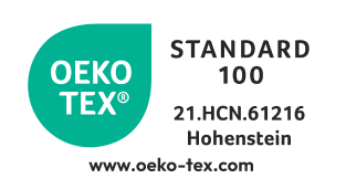 Oznaka OEKO-TEX® STANDARD 100, 21.HCN.61216 Hohenstein.