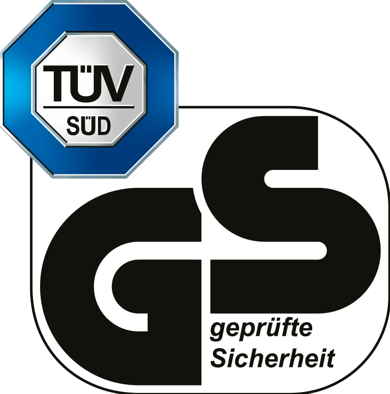 TÜV SÜD i GS certifikacijska oznaka: geprüfte Sicherheit