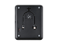 Stražnja strana elektroničkog uređaja s punjivom baterijom, USB-C priključkom i prekidačem za uključivanje/isključivanje.
