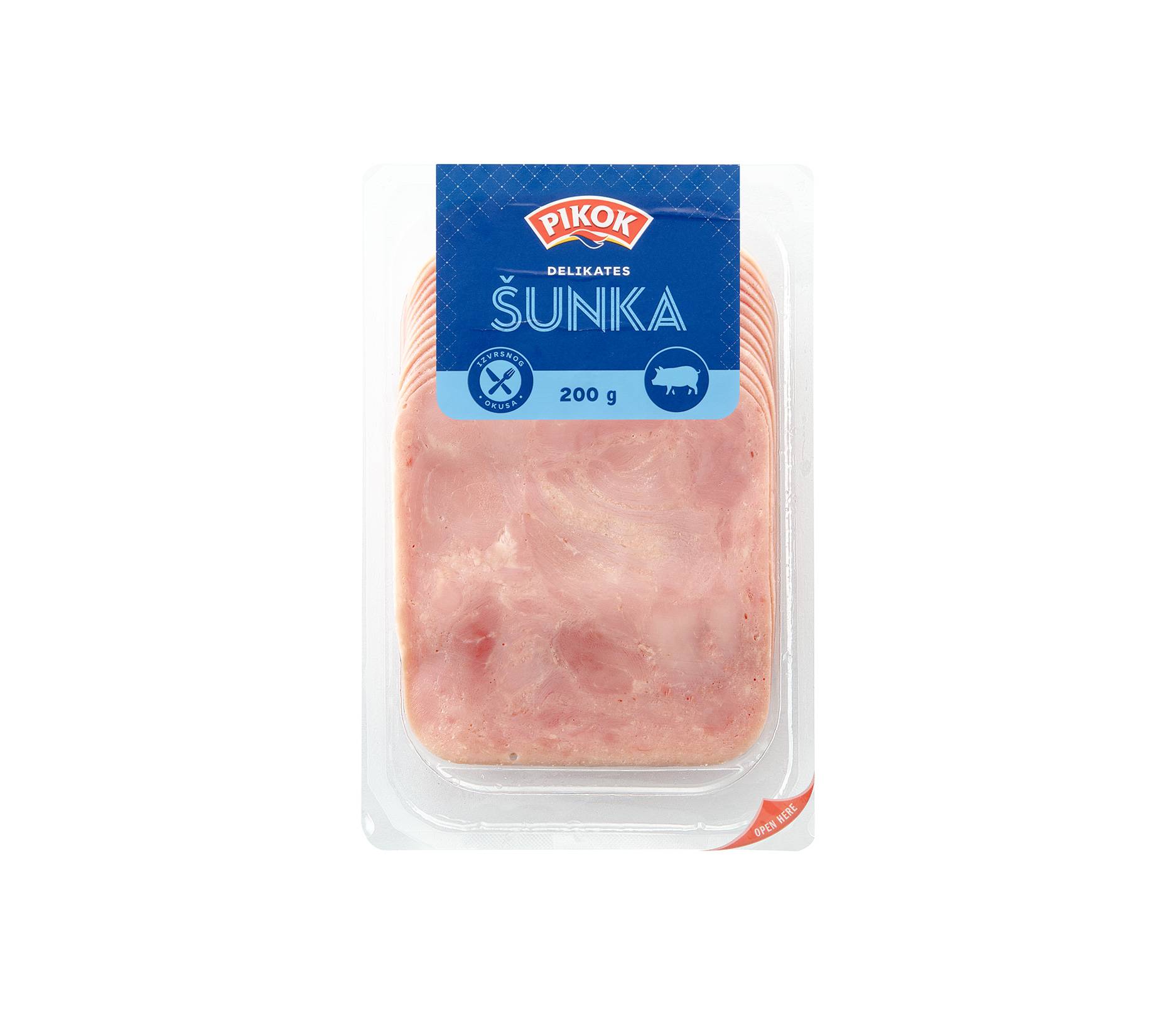 Pikok delikates šunka, pakiranje od 200g