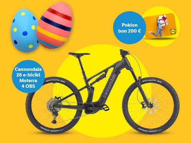 Uskrsna promocija s e-biciklom, poklon bonom od 200 € i ukrasnim jajima.