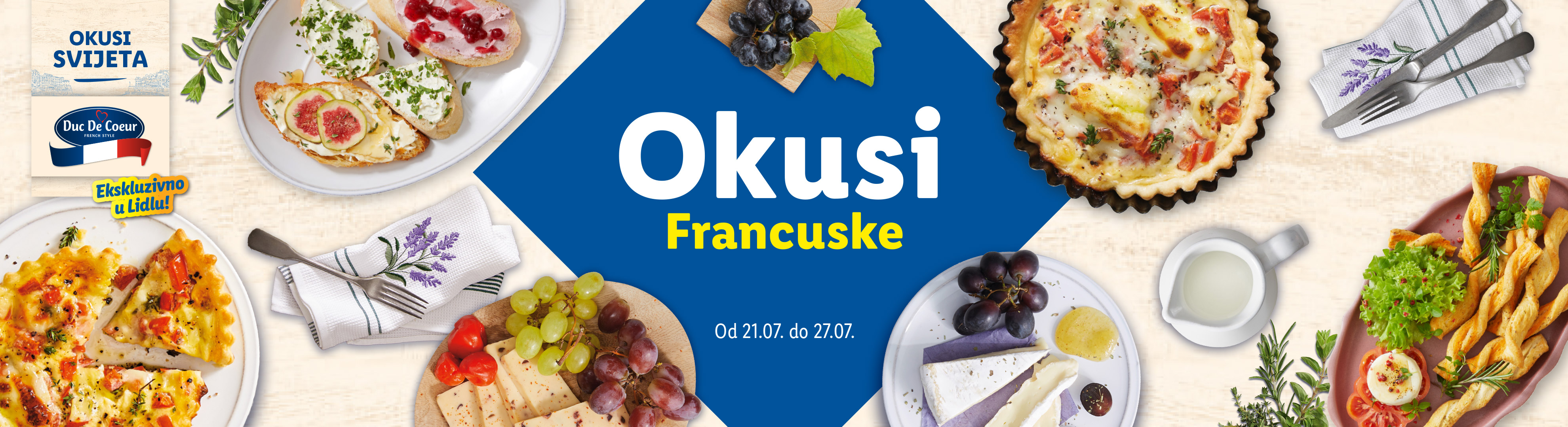Okusi Francuske: ukusne quiche pite s Duc De Coeur sirom, ekskluzivno u Lidlu.