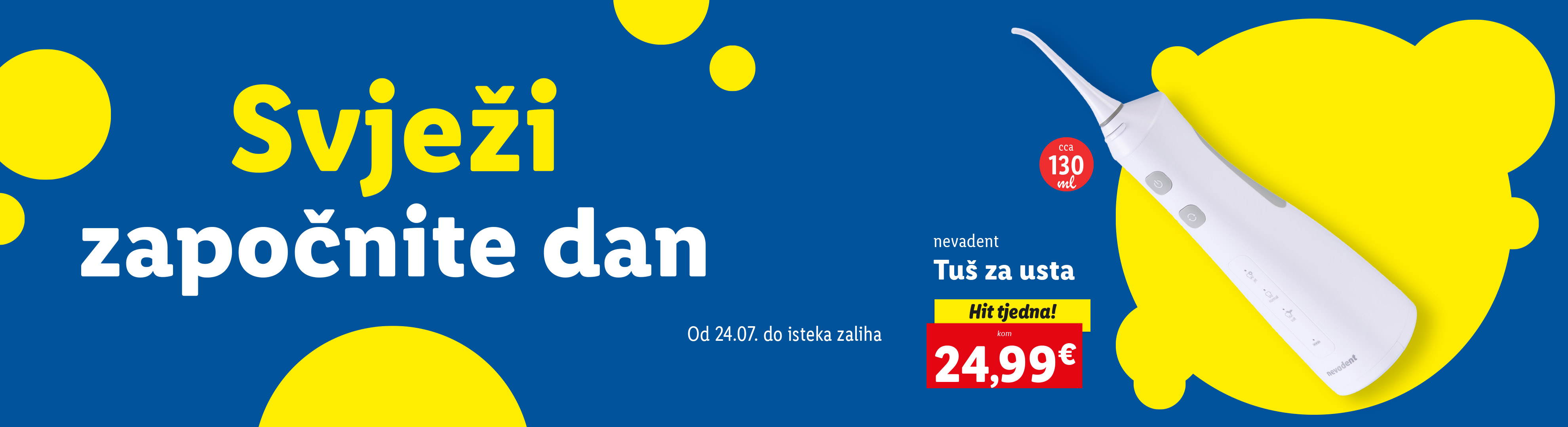 Nevadent tuš za usta, hit tjedna za 24,99€.