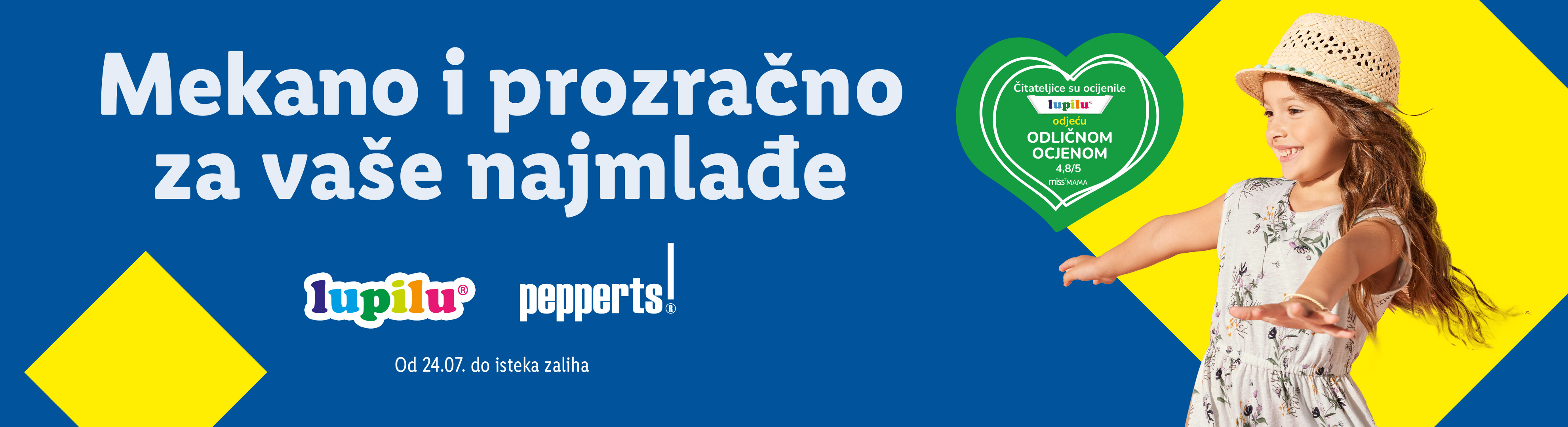 Lupilu Pepperts ljetna odjeća za djecu: mekana i prozračna, dostupna od 24.07.