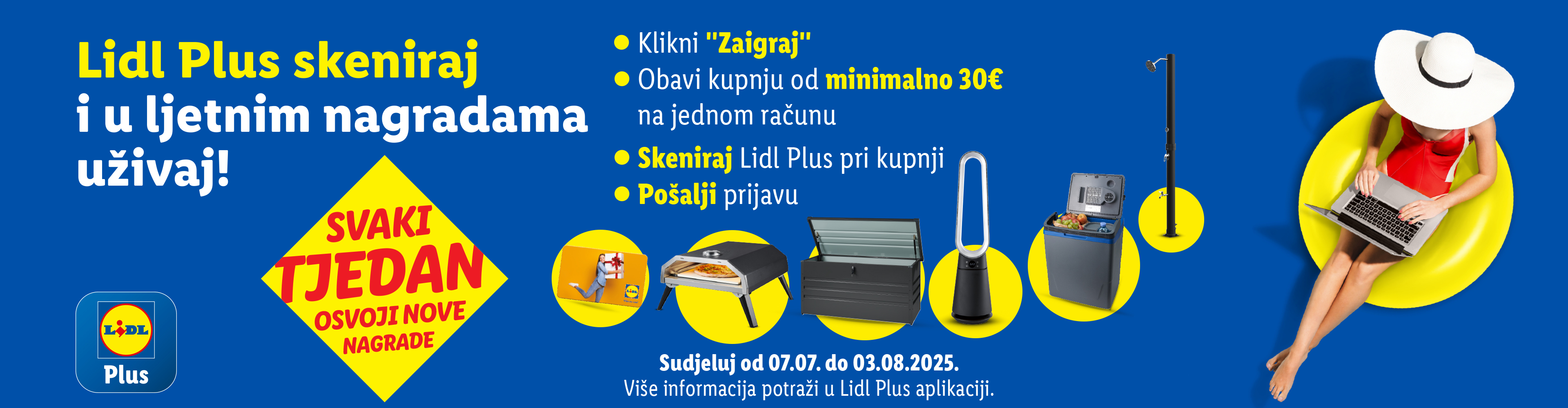 Lidl Plus ljetna nagradna igra: osvoji roštilj, hladnjak, ventilator i druge nagrade!