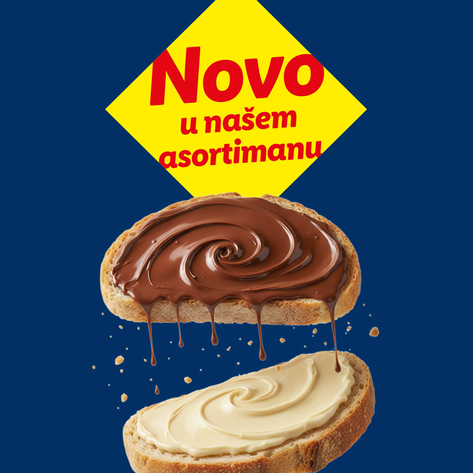 Novo u asortimanu: kruh s čokoladnim i bijelim namazom.