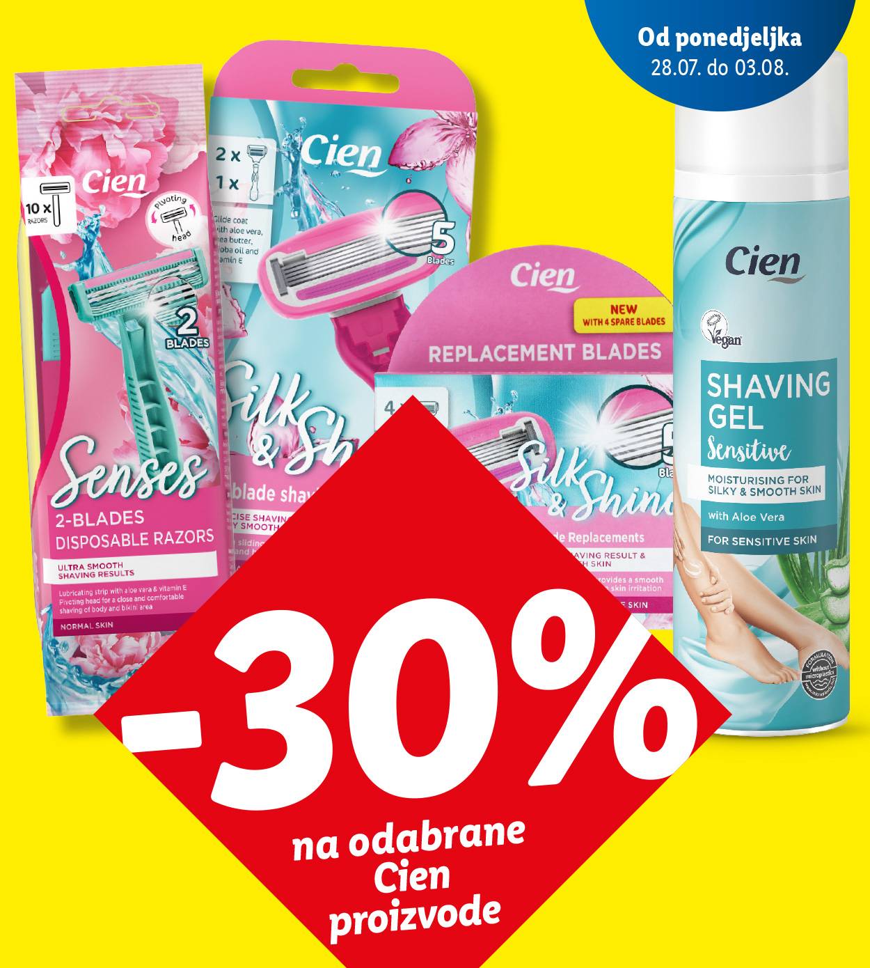Cien brijači i gel za brijanje s 30% popusta.
